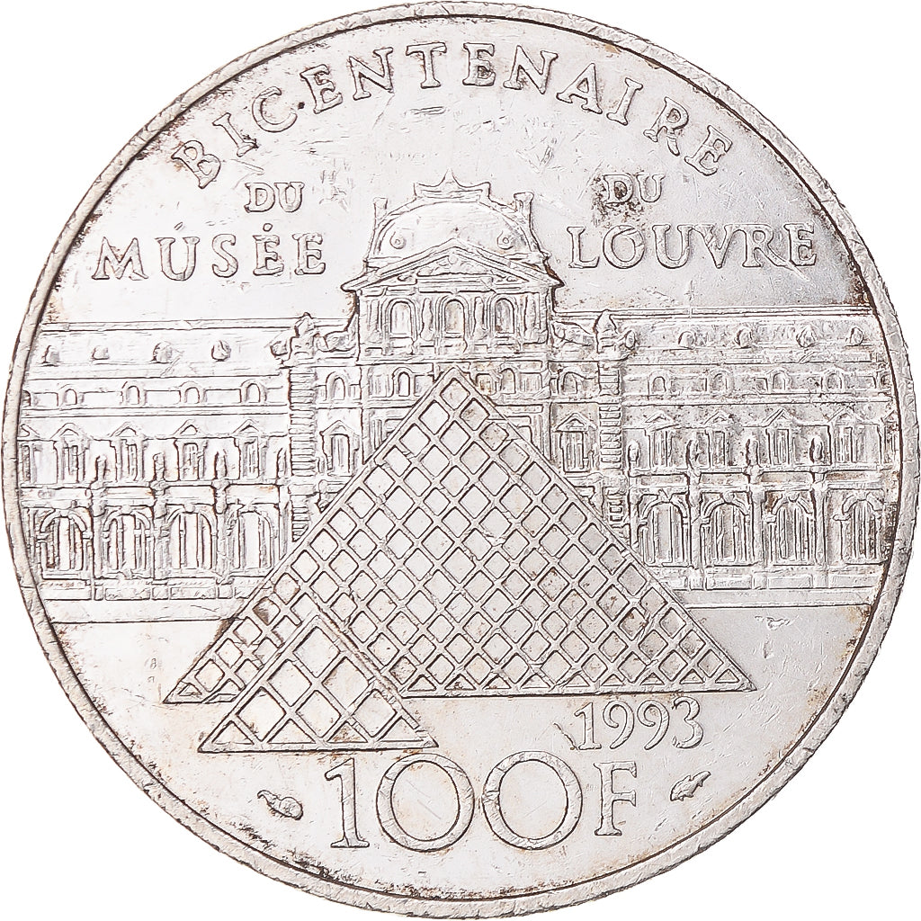 Moneta, Francia, Liberté guidant le peuple, 100 Francs, 1993, BB+, Argento