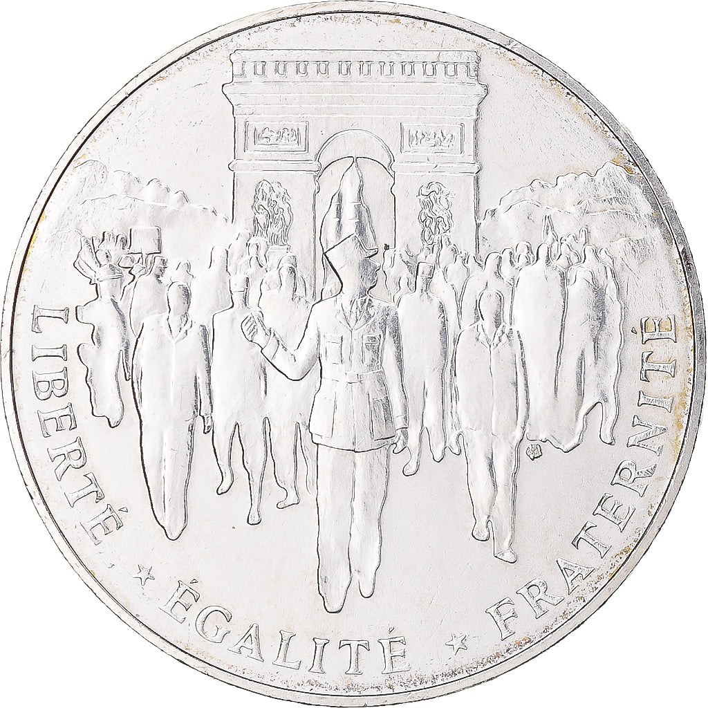 Coin, France, Libération de Paris, 100 Francs, 1994, AU(50-53), Silver