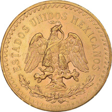 Moneda, México, 50 Pesos, 1945, Mexico City, EBC, Oro, KM:481