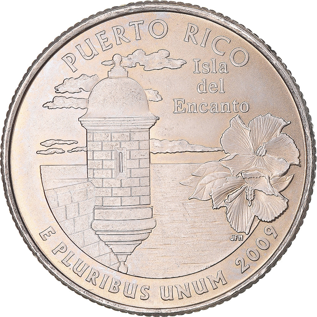 Moneda, Estados Unidos, Puerto Rico, Quarter, 2009, U.S. Mint, Philadelphia