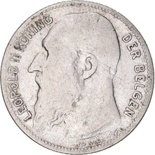 Coin, Belgium, Leopold II, Franc, 1909, VF(30-35), Silver, KM:57.1