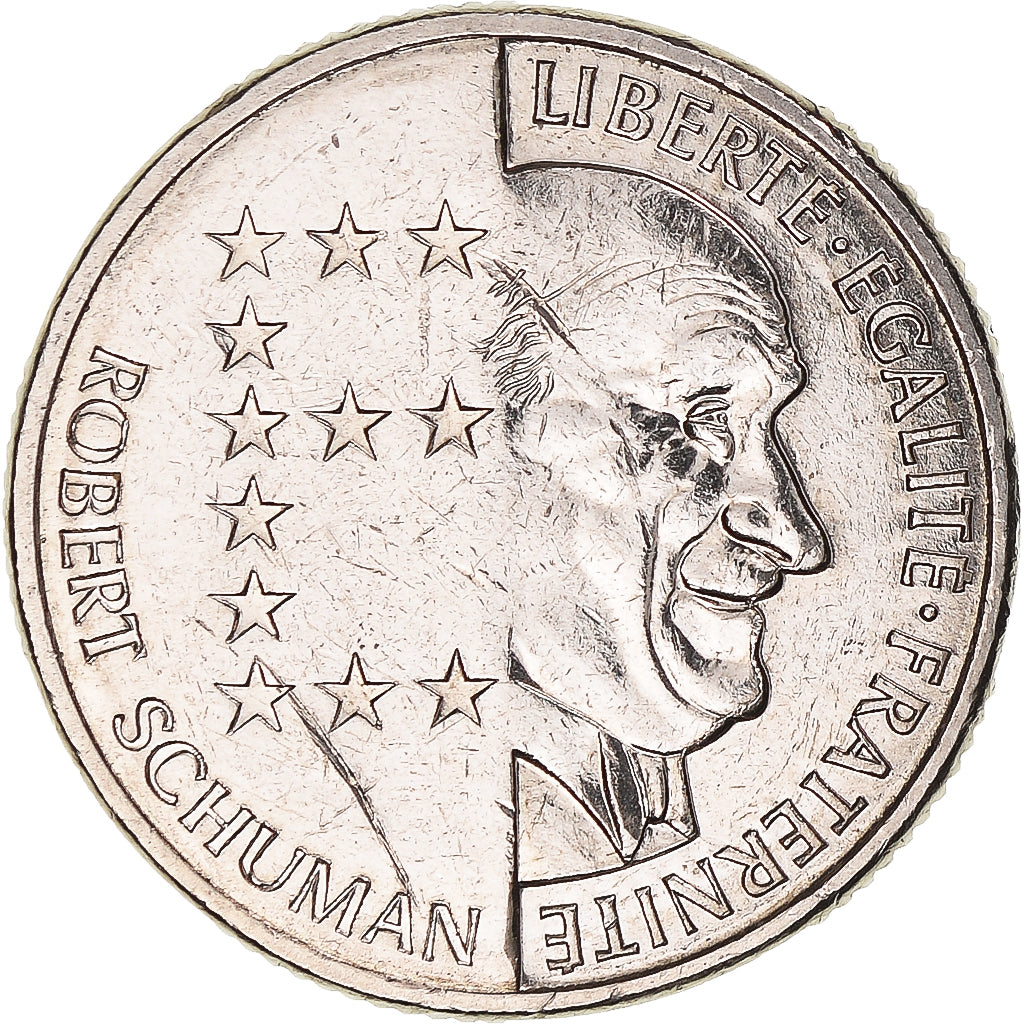 Münze, Frankreich, Schumann, 10 Francs, 1986, VZ, Nickel, KM:958, Gadoury:825