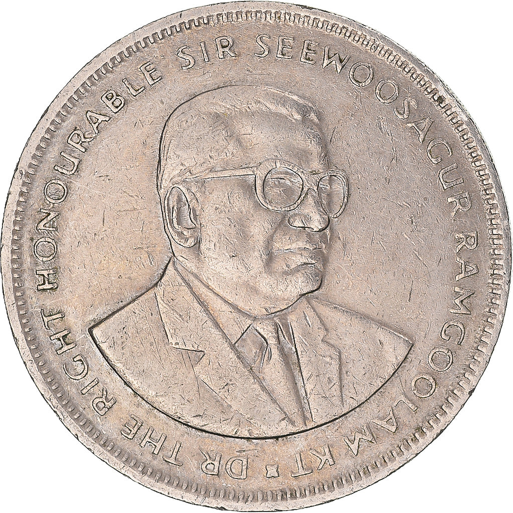 Munten, Mauritius, 5 Rupees, 1992, ZF, Cupro-nikkel, KM:56