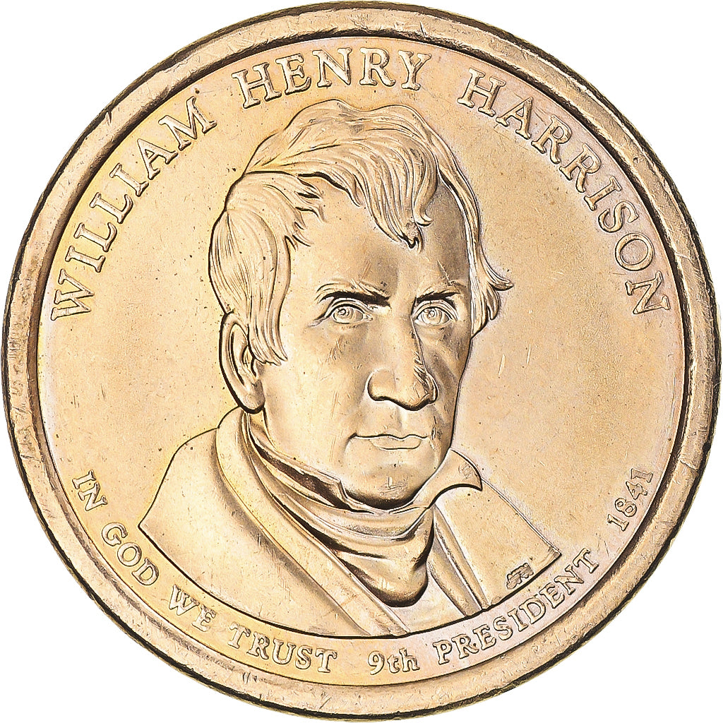 Coin, United States, William Henry Harrison, Dollar, 2009, U.S. Mint, Denver