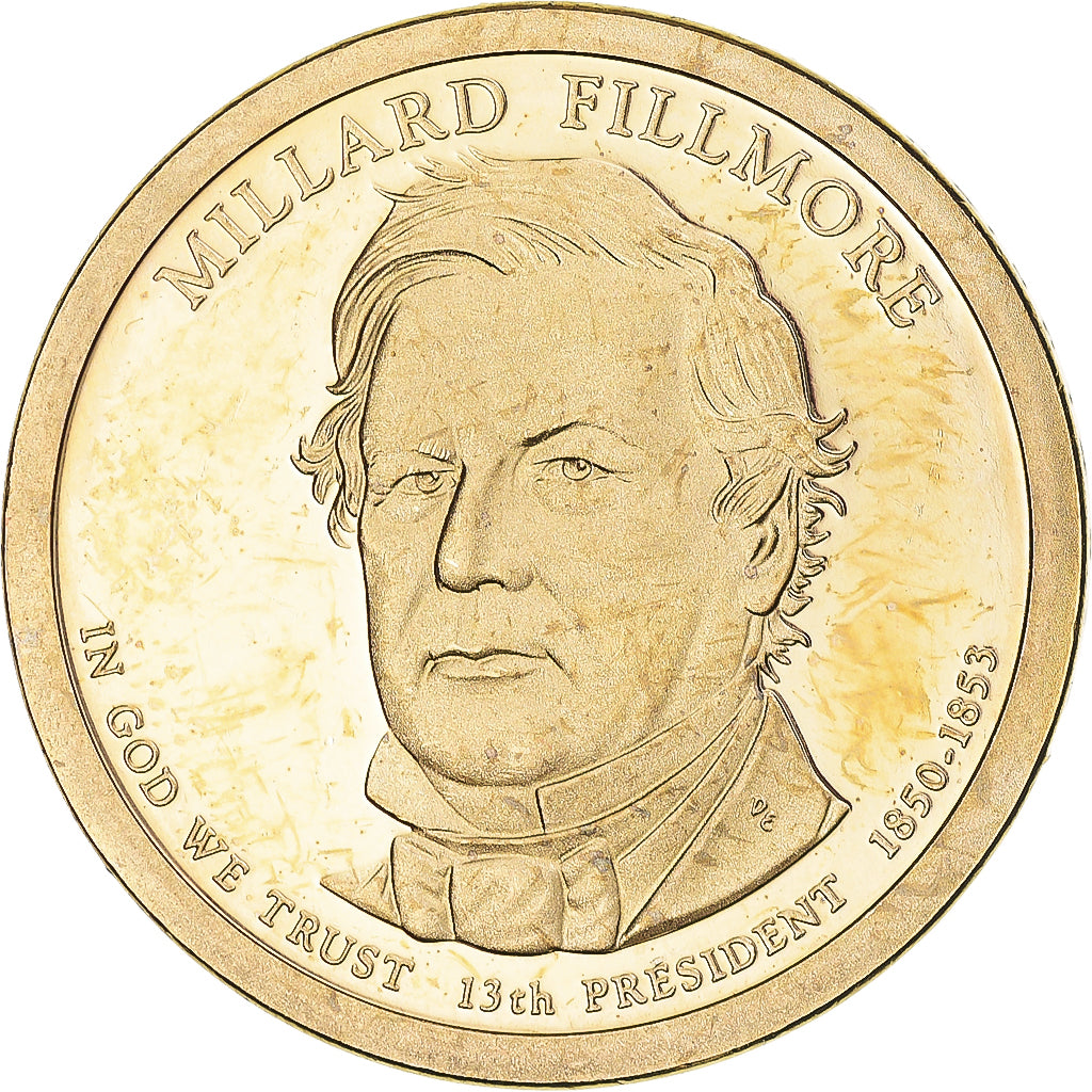 Münze, Vereinigte Staaten, Millard Fillmore, Dollar, 2010, San Francisco, satin