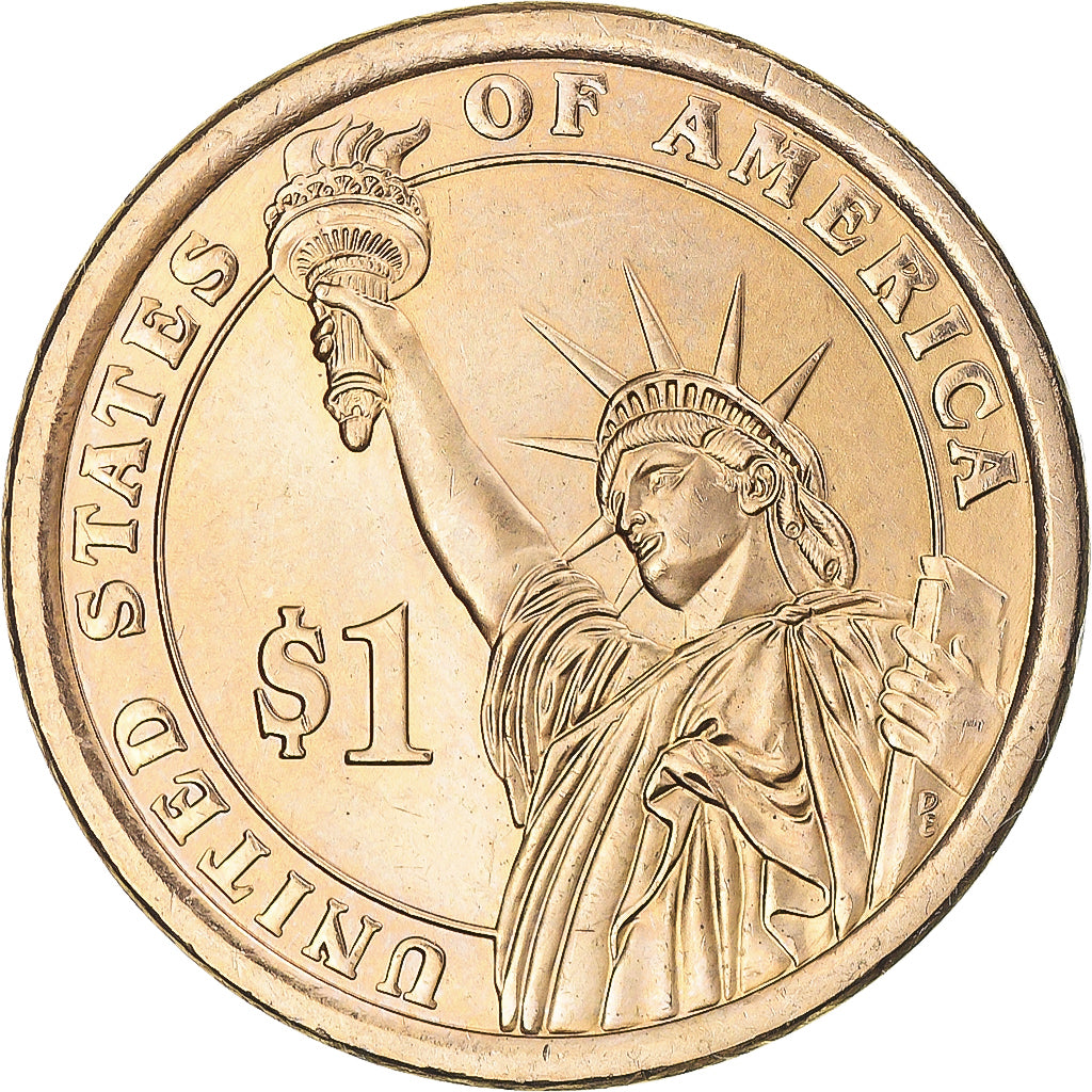 Coin, United States, Martin Van Buren, Dollar, 2008, U.S. Mint, Denver