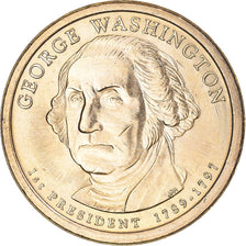 Coin, United States, George Washington, Dollar, 2007, U.S. Mint, Philadelphia