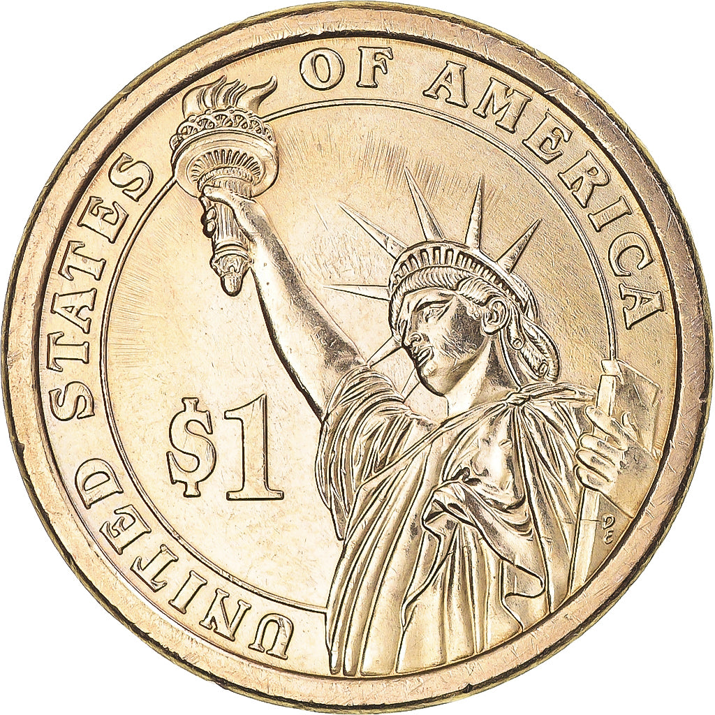 Coin, United States, George Washington, Dollar, 2007, U.S. Mint, Philadelphia