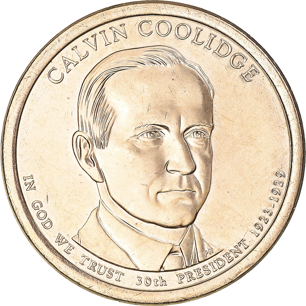Coin, United States, Calvin Coolidge, Dollar, 2014, Denver, MS(60-62)