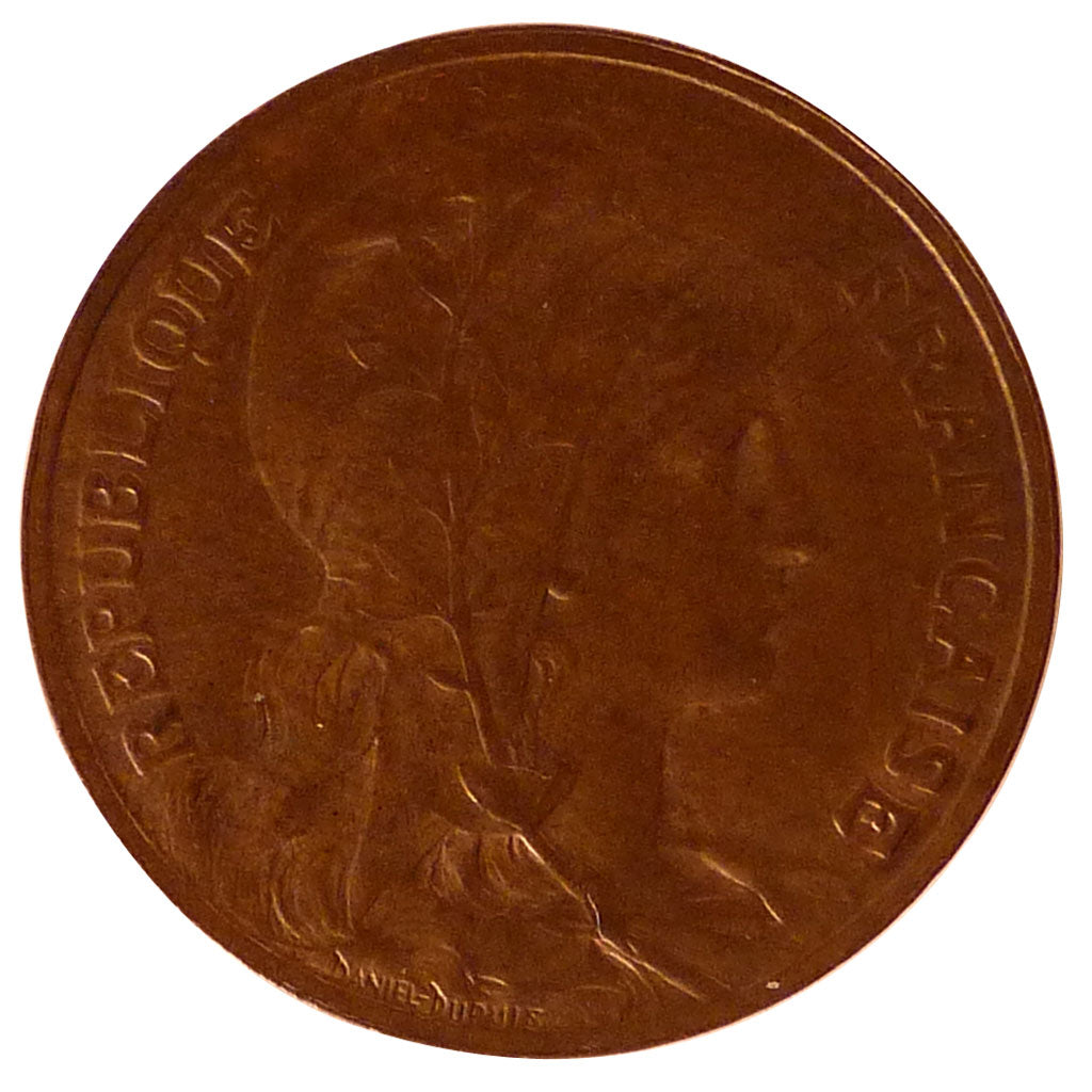 FRANCE, Dupuis, 10 Centimes, 1914, Paris, MS(60-62), Bronze, 30, Gadoury #277,..