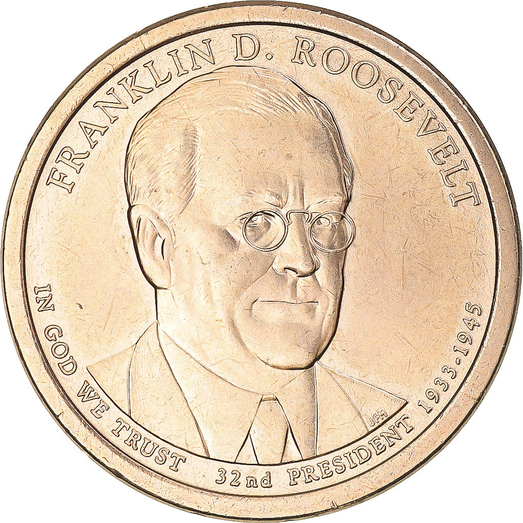 Coin, United States, Franklin D. Roosevelt, Dollar, 2014, Philadelphia