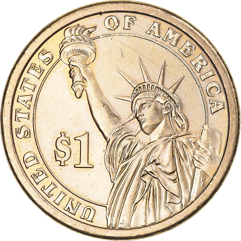Coin, United States, Thomas Jefferson, Dollar, 2007, U.S. Mint, Denver