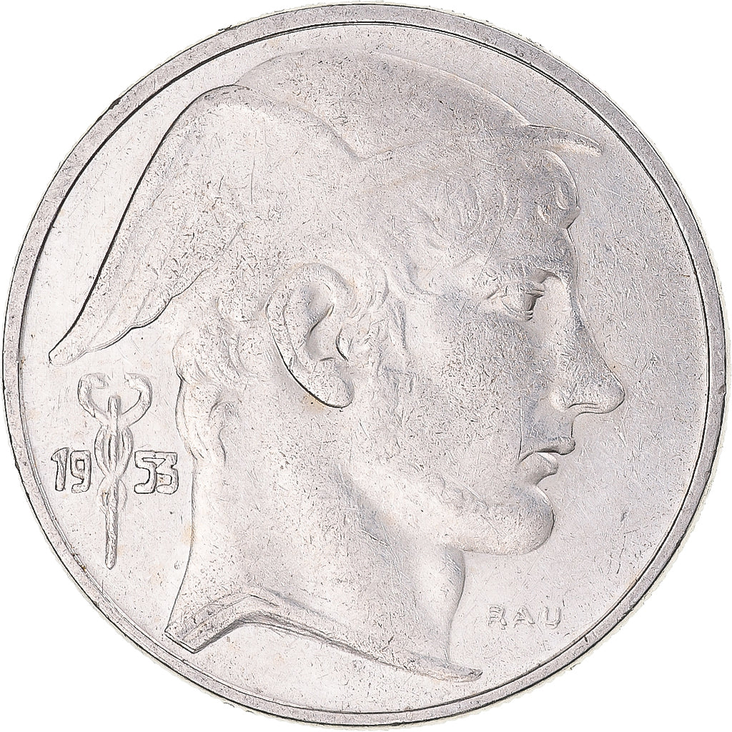 Coin, Belgium, Baudouin I, 20 Francs, 20 Frank, 1953, Brussels, AU(50-53)