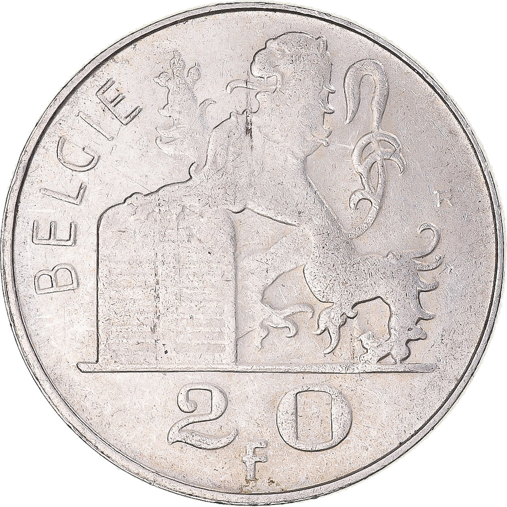 Coin, Belgium, Baudouin I, 20 Francs, 20 Frank, 1953, Brussels, AU(50-53)