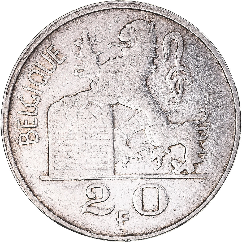 Coin, Belgium, Régence Prince Charles, 20 Francs, 20 Frank, 1949, Brussels