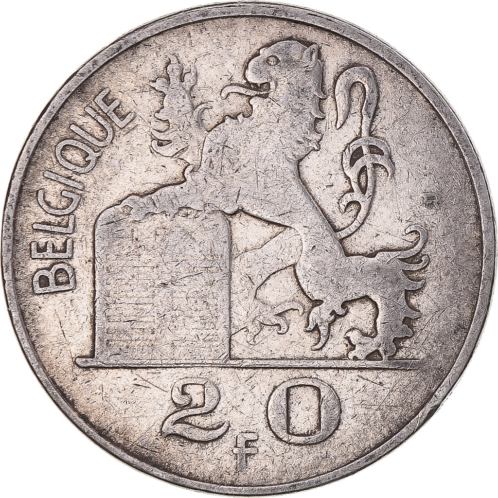 Coin, Belgium, Régence Prince Charles, 20 Francs, 20 Frank, 1949, Brussels