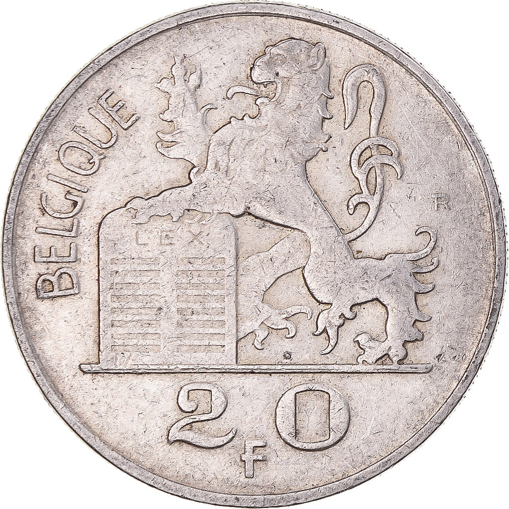 Coin, Belgium, Régence Prince Charles, 20 Francs, 20 Frank, 1950, Brussels
