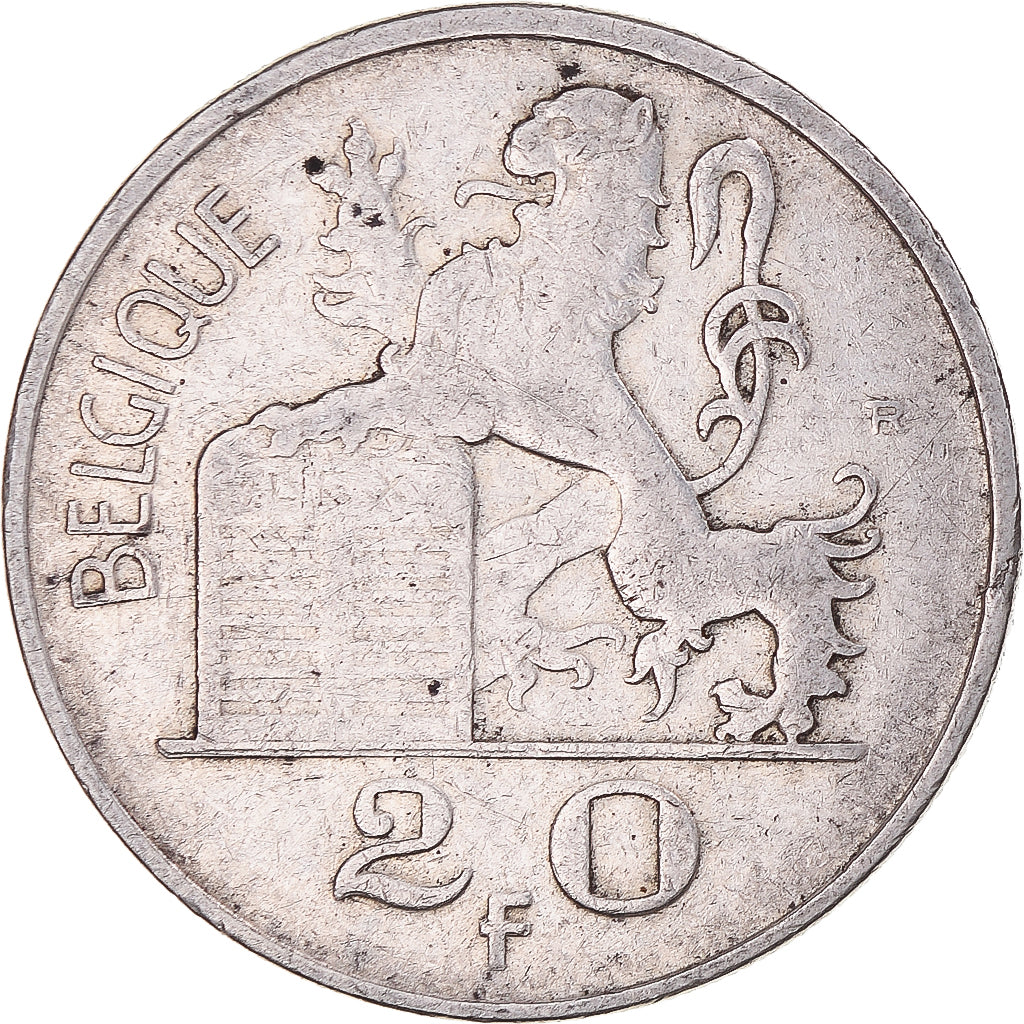 Moneta, Belgio, Régence Prince Charles, 20 Francs, 20 Frank, 1950, Brussels