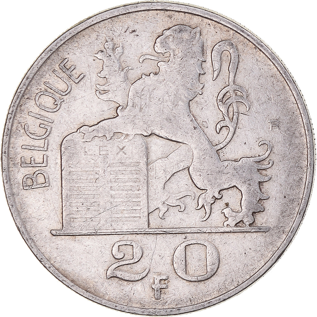 Coin, Belgium, Régence Prince Charles, 20 Francs, 20 Frank, 1950, Brussels