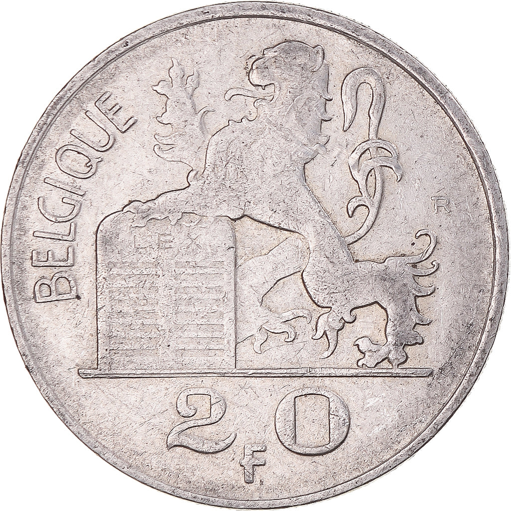Coin, Belgium, Régence Prince Charles, 20 Francs, 20 Frank, 1950, Brussels