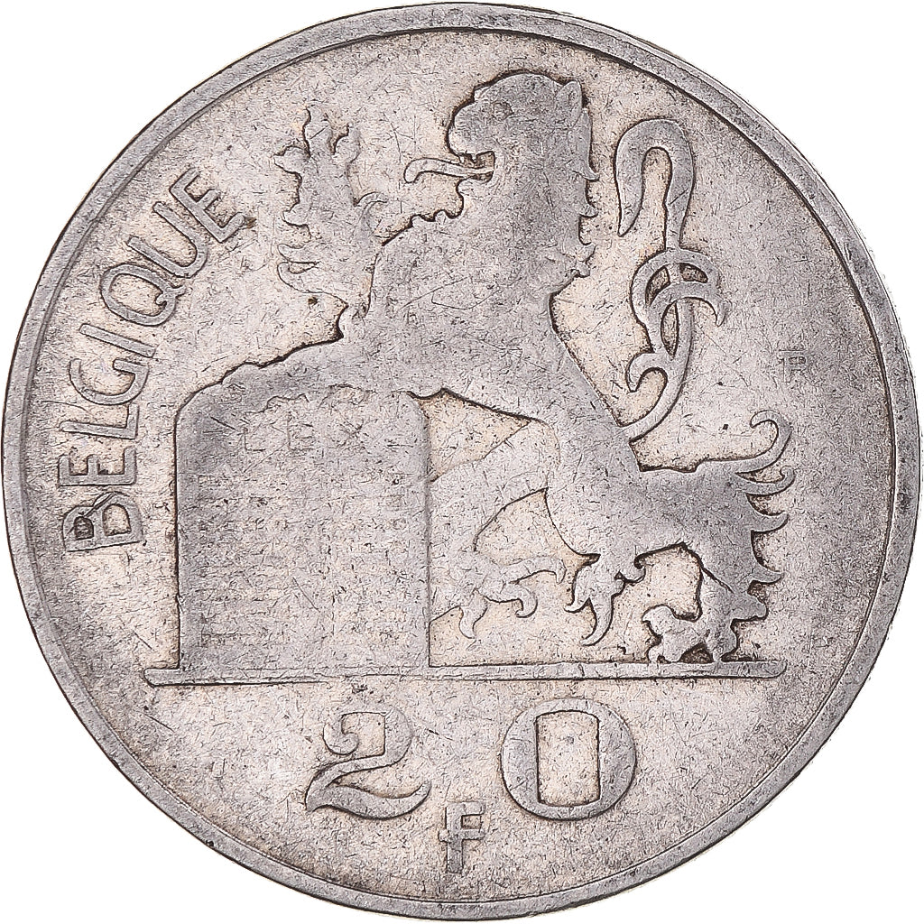 Coin, Belgium, Régence Prince Charles, 20 Francs, 20 Frank, 1950, Brussels