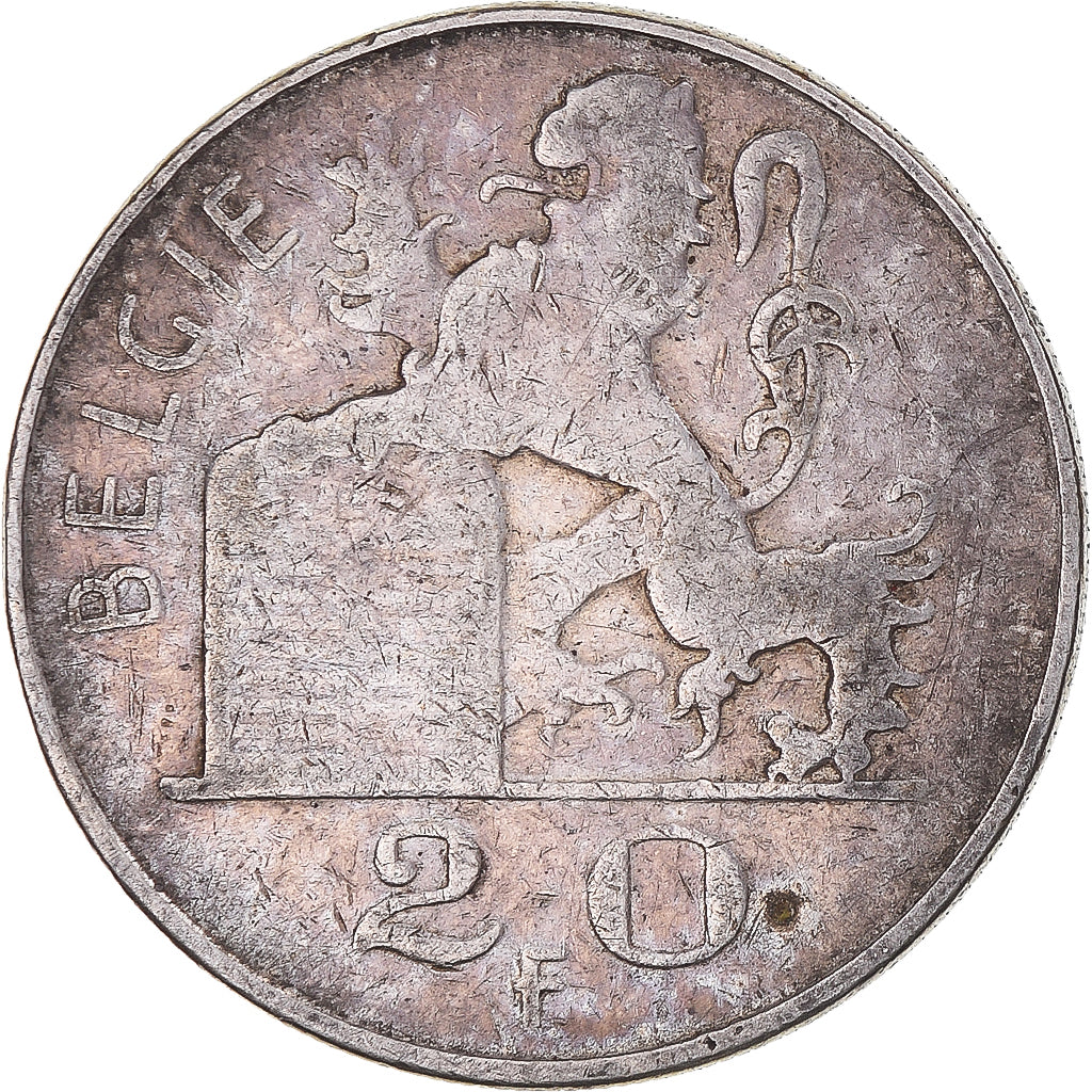 Coin, Belgium, Régence Prince Charles, 20 Francs, 20 Frank, 1951, Brussels