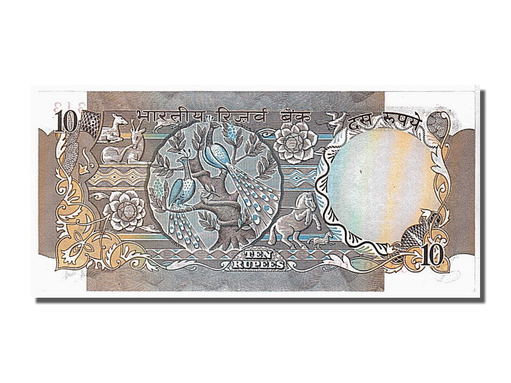 India, 10 Rupees, 1975, KM #81g, UNC(65-70), 970313