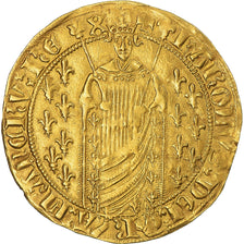 Francia, Charles VII, Royal d'or, 1422-1461, St André-Lés-Avignon, Rare, EBC