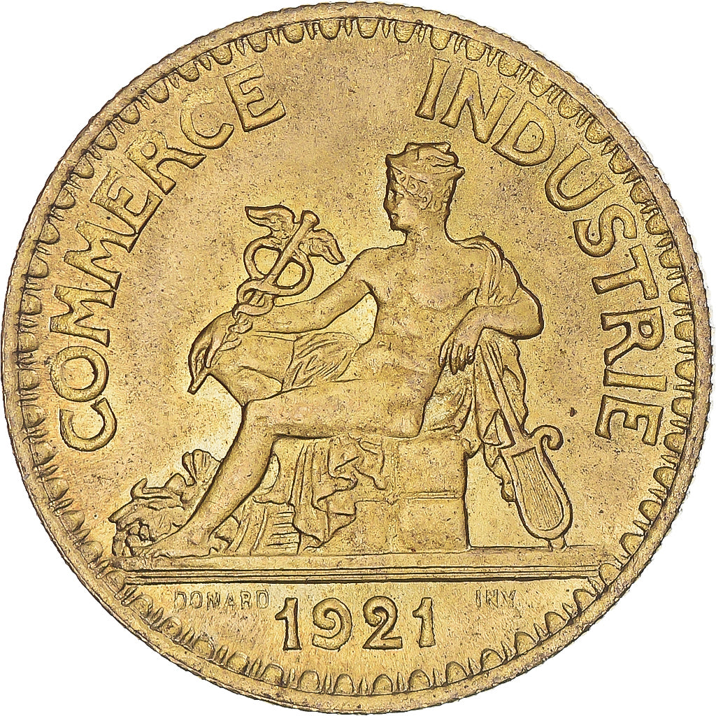 Coin, France, Chambre de commerce, 2 Francs, 1921, Paris, MS(60-62)