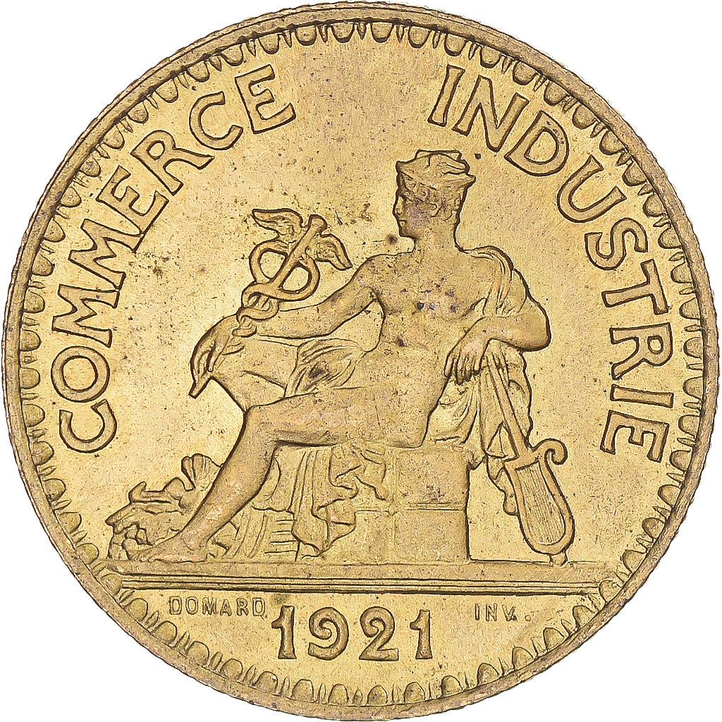 Münze, Frankreich, Chambre de commerce, 2 Francs, 1921, Paris, VZ+