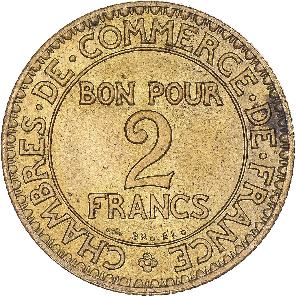 Münze, Frankreich, Chambre de commerce, 2 Francs, 1921, Paris, VZ+