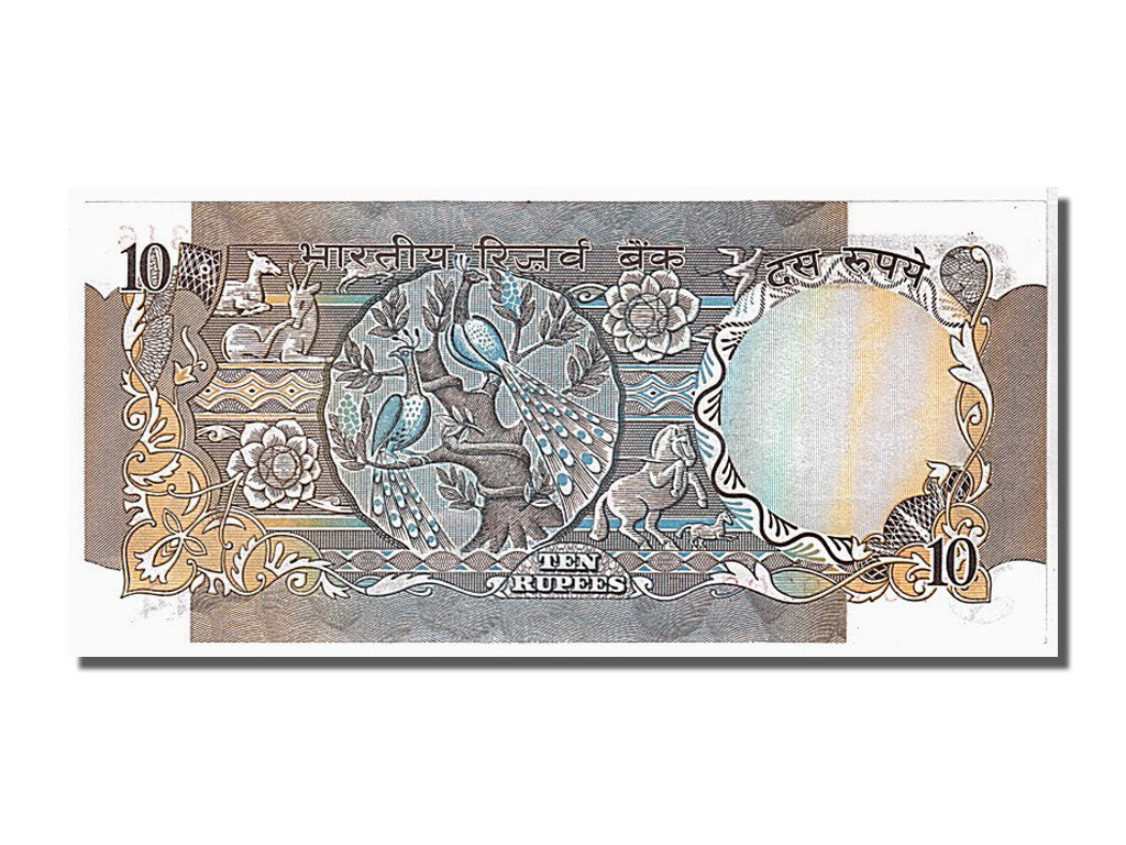 India, 10 Rupees, 1975, KM #81g, UNC(65-70), 970316