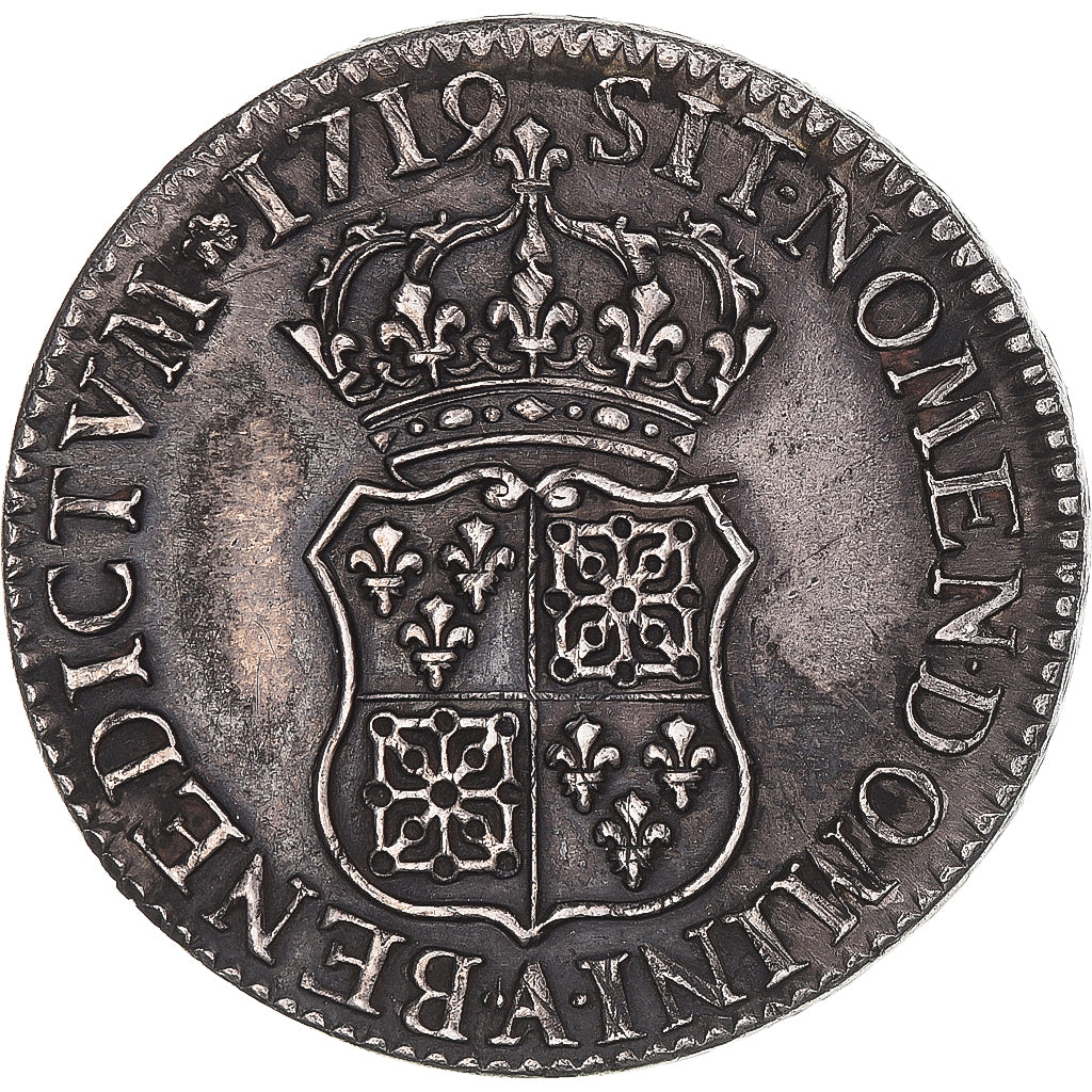 Monnaie, France, Louis XV, Écu de France-Navarre, 1719, Paris, SUP, Argent