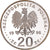 Moneta, Polonia, 20 Zlotych, 1996, Warsaw, FDC, Argento, KM:309