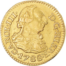 Münze, Spanien, Charles III, 1/2 Escudo, 1788, Seville, SS+, Gold, KM:425.2