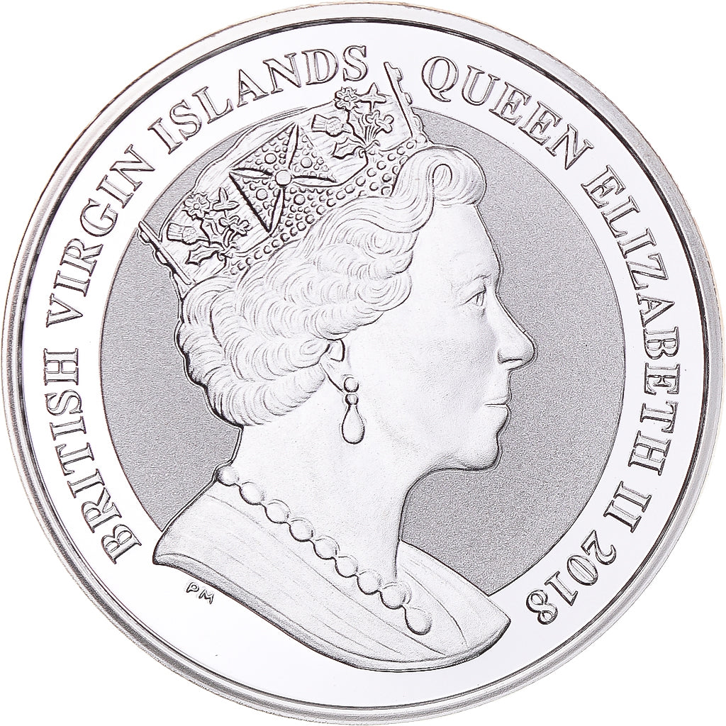 Monnaie, Îles Vierges britanniques, Elizabeth II, Dollar, 2018, Proof, FDC