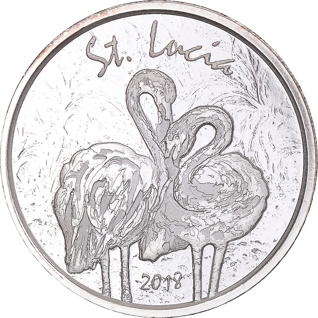 Coin, East Caribbean States, Elizabeth II, 2 Dollars, 2018, Proof, MS(65-70)