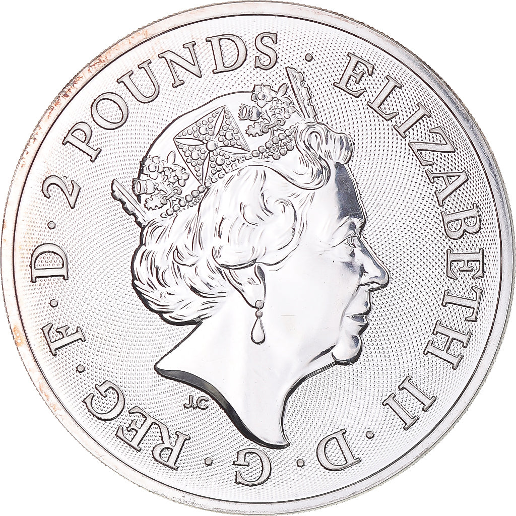 Monnaie, Grande-Bretagne, Elizabeth II, 2 Pounds, 2018, Londres, FDC, Argent