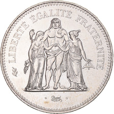 Coin, France, Hercule, 50 Francs, 1975, Paris, MS(60-62), Silver, KM:941.1