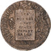 Coin, France, Sol aux balances françoise, Sol, 1793, Strasbourg, VF(30-35)