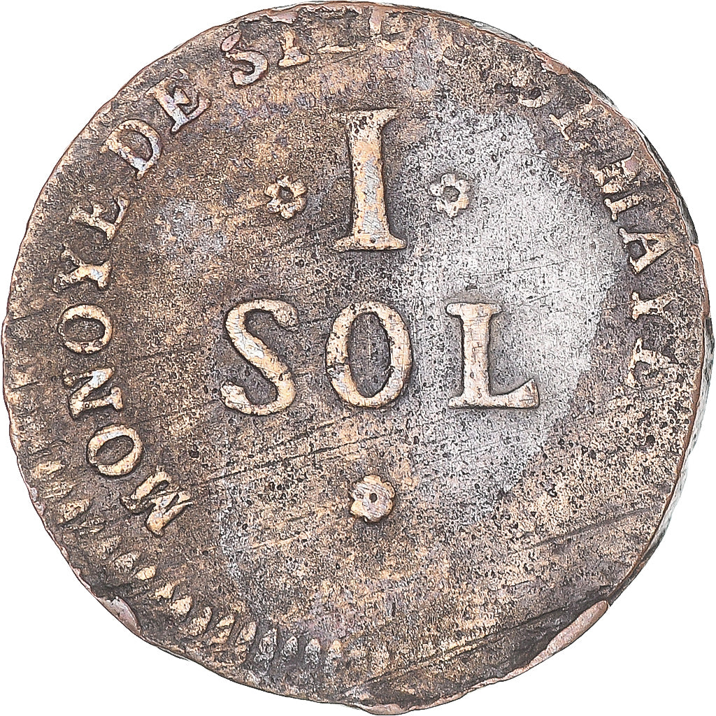 Moneta, Stati tedeschi, MAINZ, Friedrich Karl Josef, Sol, 1793, Mayence, MB+