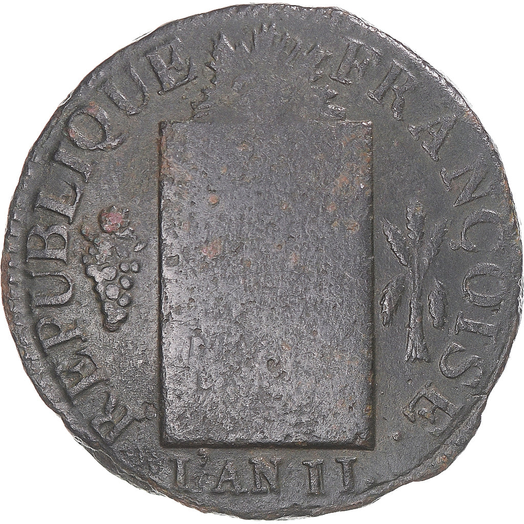 Monnaie, France, Sol aux balances non daté, Sol, (1794), Limoges, TB, Bronze