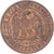 Moneda, Francia, Napoleon III, 10 Centimes, 1865, Paris, BC+, Bronce, KM:771.1