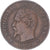 Moneta, Francja, Napoleon III, 5 Centimes, 1857, Strasbourg, Rzadkie, VF(30-35)