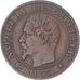Coin, France, Napoleon III, 5 Centimes, 1857, Strasbourg, Rare, VF(30-35)