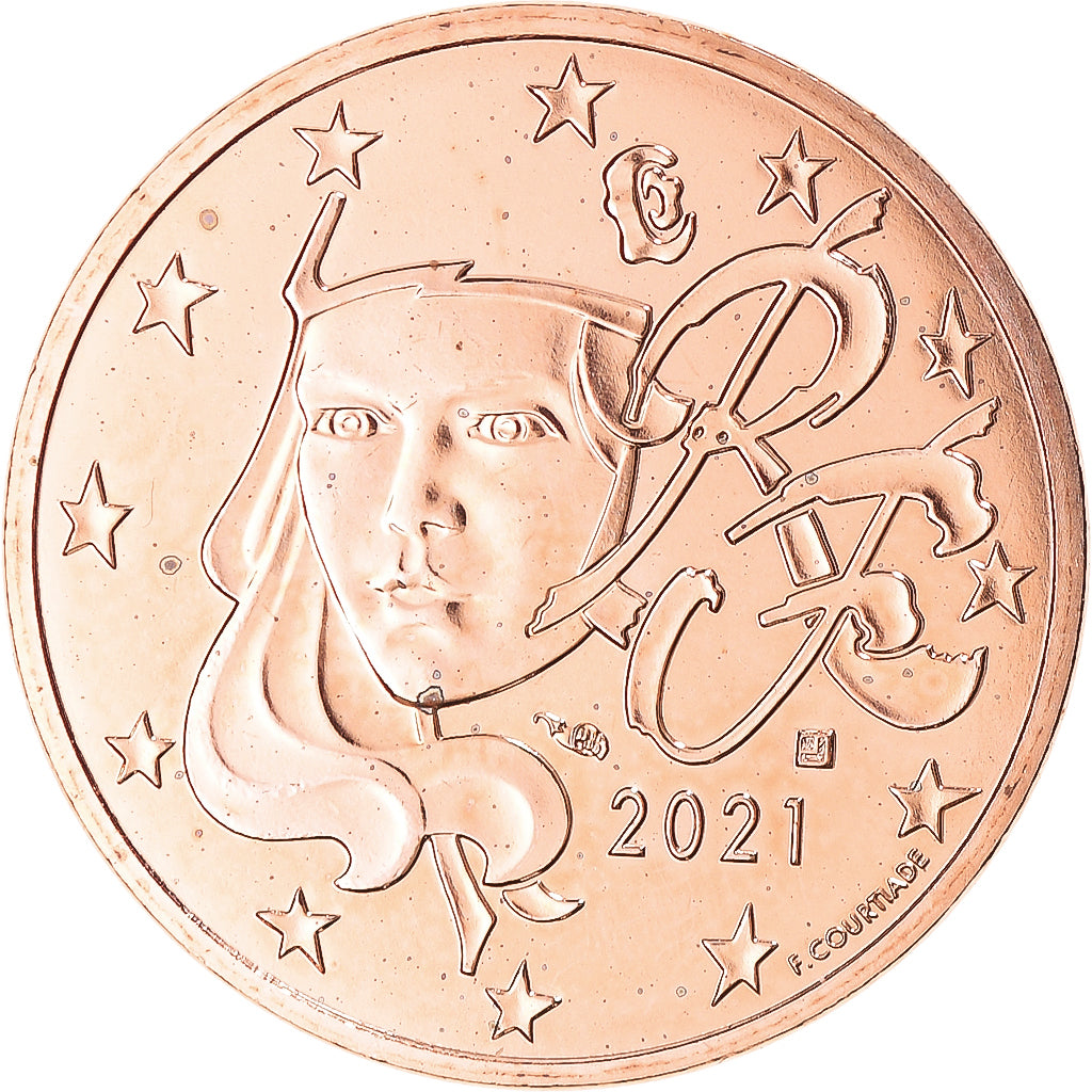Frankreich, Monnaie de Paris, 5 Euro Cent, 2021, Pessac, BU, UNC, Acier plaqué