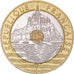 Coin, France, Mont Saint Michel, 20 Francs, 1993, EF(40-45), Tri-Metallic