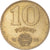 Moneda, Hungría, 10 Forint, 1983, Budapest, MBC, Aluminio - bronce, KM:636