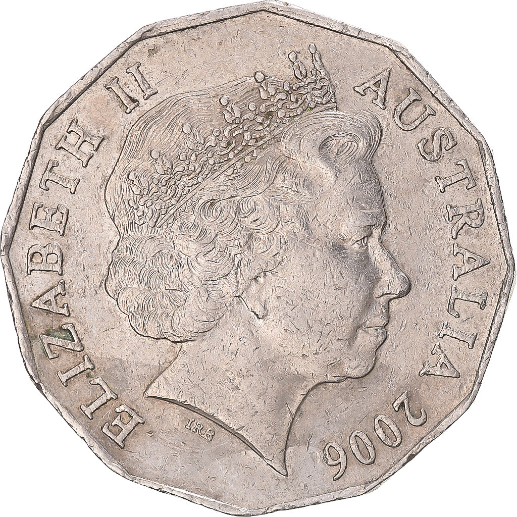 Moneda, Australia, Elizabeth II, 50 Cents, 2006, Royal Australian Mint, MBC