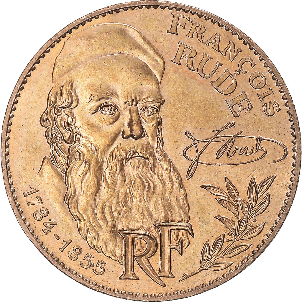 Moneda, Francia, François Rude, 10 Francs, 1984, Tranche A, EBC, Níquel -